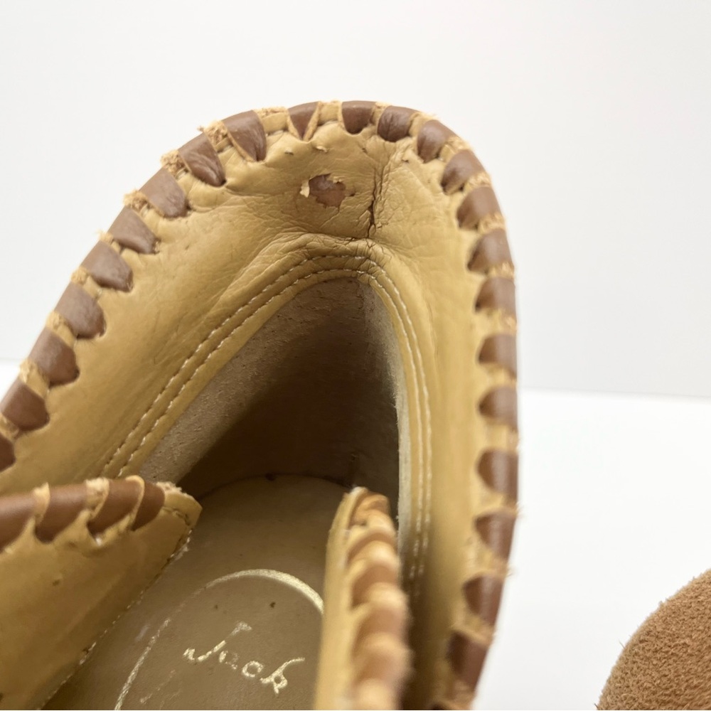 Camel Suede Jack Rogers Sadie Ankle Booties - Picture 5 of 9